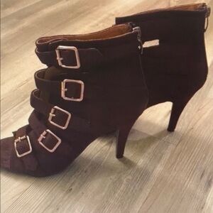 Boutique 9 Dark Brown Buckle Heels